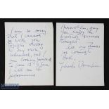 Music - Autograph - Yehudi Menhuin good als np nd, 2pp sm4to, saying that he was sorry that he could