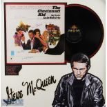 Entertainment - The Cincinnati Kid signed record display featuring Steve McQueen, Tuesday Weld, Kari