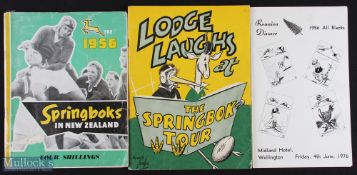 1956 S African Rugby Tour to NZ Selection (3): Great trio: 114 pp attractive, packed full review