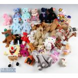Collection of TY Bennie Bears and other soft Toys - 20 are TY with noted bear of Pops, The End,