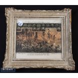 1866 The Battle of Custoza, Italian 3rd War for independence, framed period print, framed under