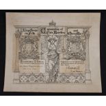 Royalty - large Invitation To Coronation of King George V & Queen Mary, 22nd June 1911 Made out to