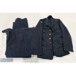 WWII RAF Uniform jacket and trousers having King's Crown buttons with 1942 dated label