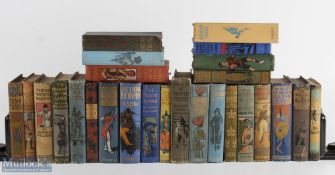 Decorative Period and Antiquarian 46 Hardcover Books with Picture Board and Gilt Spines, to