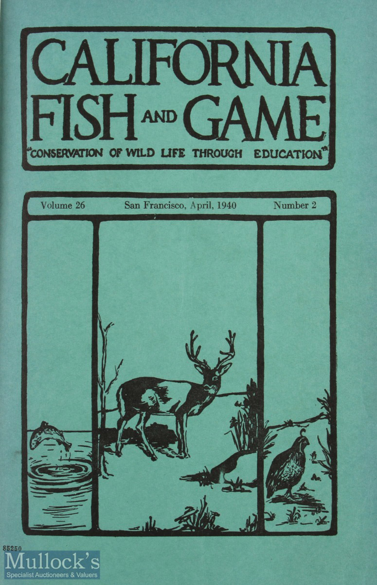 California Fish and Game 1940 Magazine volume 26, number 2, San Francisco April 1940, including - Image 2 of 2