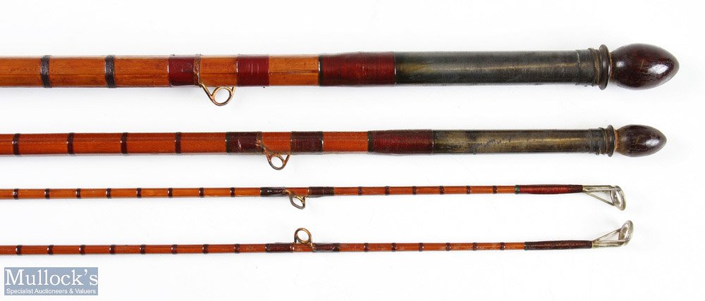 Hardy Palakona Salmon Fly Rod, serial No A65748 (1912), 15' approx. 3pc plus spare tip, 29" handle - Image 3 of 3