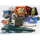 Mixed Collection of Fly Fishing and Fly-Tying Accessories to incl 4x vices, selection of thread,