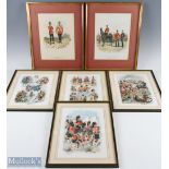 British Military Prints to include 4x Scottish Regiment prints by Harry Payne, 2x R Simkin the