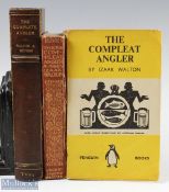 1889- 1939 Three Copies of The Complete Angler Izaak Walton an 1889 leather bound 16th edition