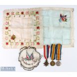 WWI - 1914-15 Star Trio medal group to Z-934 Pte J Foster Rif Brigade, all with ribbons, with 3