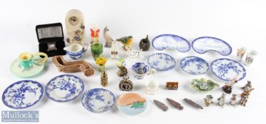 Collectable China and Ceramics: a mixed lot to include Beswick Rupert bear and birds, Shelly