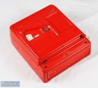 c1950 Red Art Deco Bakelite GROSS Cash Register Till, with its original key and paper sheets from