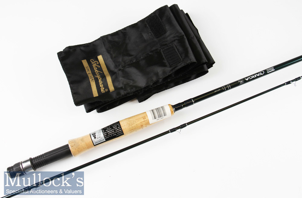Fine as new Shakespeare Targa Fly carbon rod ser. no 1267285 - 2.85m (9ft 4in) 2pc line 6/7# with