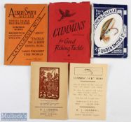 c1930-1950 Fishing Tackle Sales Catalogues, to include 1957 Cummins catalogue - some damage to