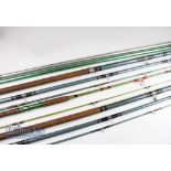 Selection of Fishing Rods and Rod Rests - to include 2x Roddy fishing rods, Milbro fishing rod