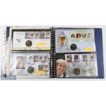 Royal Memorabilia - Princess Diana - folder containing approx. 20 Benham commemoratives of