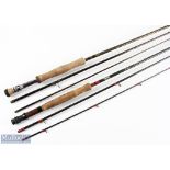 Airflo Delta Classic carbon fly rod 11' 3pc line 7/8#, double alloy uplocking reel seat with burr