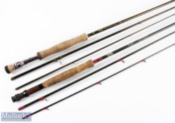 Airflo Delta Classic carbon fly rod 11' 3pc line 7/8#, double alloy uplocking reel seat with burr