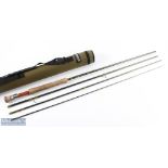Greys Alnwick X-Flite carbon fly rod 10' 4pc line 8#, double alloy uplocking reel seat with burr