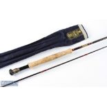 Hardy Alnwick, Hardy Graphite De-Luxe carbon fly rod 10' 6" 2pc, line 7/8#, brass uplocking reel