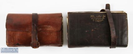 Army & Navy Cooperative Ltd leather fly and cast wallet, 5 pages with selection of flies and