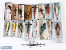 A selection of carded artificial baits, made up of 13x A R Ridge & Son Redditch; 5x Thomas Murdoch