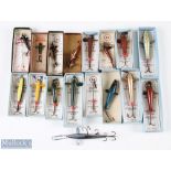 A selection of carded artificial baits, made up of 13x A R Ridge & Son Redditch; 5x Thomas Murdoch
