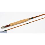 A W Croft "The Classic" split cane fly rod 8' 4", line 5/6 # alloy uplocking reel seat and