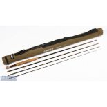 Grey's Streamflex carbon fly rod 10' 4pc line 5#, double alloy uplocking reel seat with wood insert,
