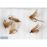 Natural May Fly Winged Flies all on single hooks, general condition appears good overall (5)