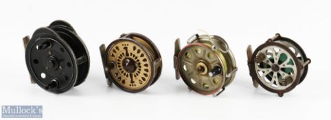 Bargain basement collection of small fly reels: Olympic 4310 runs well; unnamed skeleton Gyrex;