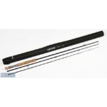 Greys GRXi carbon fly rod, 9' 6" 3pc line 7/8# double uplocking alloy reel seat, fighting butt,