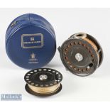 Hardy Bros "The St George" Mk 2 alloy fly reel and spare spool, RHW (with cog cover), 3 3/4"
