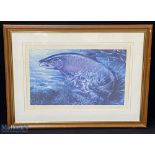 Shelia Tilmouth fishing print 'Last Chance', limited edition No.167/800 - signed by the artist -