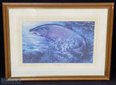 Shelia Tilmouth fishing print 'Last Chance', limited edition No.167/800 - signed by the artist -