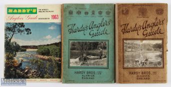 1928-1963 Hardy Bros Fishing Catalogues, to include a 1928 stepped edged Catalogue, a 1931 and a