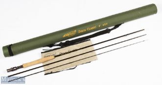 Airflow Delta Classic carbon fly rod 8' 3pc line 3/4#, double alloy uplocking reel seat, lined