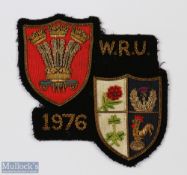 Rare 1976 Wales Rugby Grand Slam Official Blazer Badge: Only given to the squad and management, neat