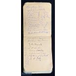 1938-39 Autograph Book to include Shrewsbury Town Team -Directors -Referee and line men at the Welsh