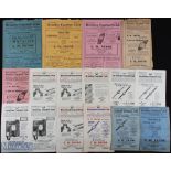 Selection of Bromley FC home programmes 1945/46 Southall (LSC), 1947/48 London University Athletic