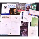 Selection of Various Football Christmas cards and compliment slips featuring Arenal, West Ham