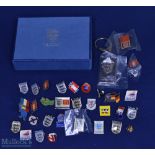 Collection of international, FAC enamel badges to include England 3 Lions x 5, The FA Cup x 4, The