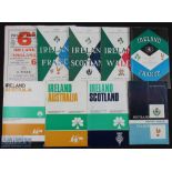 1951-1970 Mostly Irish 5 Nations Rugby Programmes (9): Ireland v England 1951, France 1957 & 1965,