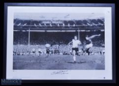 Sir Geoff Hurst Signed England World Cup 66 Football Print by big blue tube, Cup Kings Series,