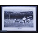 Sir Geoff Hurst Signed England World Cup 66 Football Print by big blue tube, Cup Kings Series,