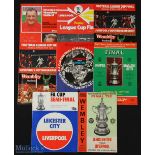 Big match programmes all including Liverpool FC to include 1965 FAC final, 1974 FAC s/f v