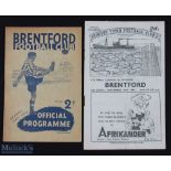 1946/47 Grimsby Town v Brentford Div. 1 programme 23 November 1946 + return match at Brentford 29