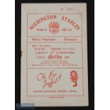 1953/54 Accrington Stanley v Third Lanark friendly match programme 22 February 1954, good. (1)