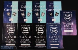 1948-85 Varsity Rugby Match and Middlesex Sevens Rugby Programmes (9): Oxbridge games of 1948, 1965,