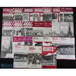 Collection of Hearts programmes to include 1954/55 Aberdeen (SC), 1955/56 Raith Rovers (SLC), 1956/